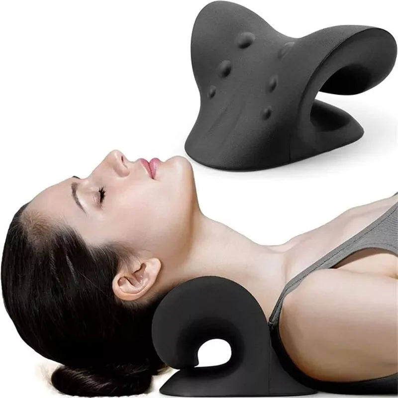 Cervical Neck Relaxer — Neck & Shoulder Stretcher Pillow for Tension Relief and Posture Support